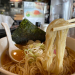 中華そば ゴトクギ - 全粒粉入りの麺が冷汁に合います^_^❣️