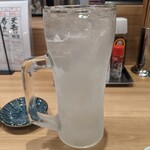 大船海鮮食堂 魚福 - メガレモンサワー
