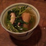 虎徹 - 水菜と薄揚げ煮