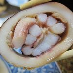 川古荘 - イカは、胴体の中にゲソを入れて煮てある