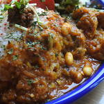 農珈屋 - 3種盛りカリー1450円税込・チキン豆カリー