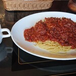 赤い館エルピア - カツミートスパゲティ スープ付き