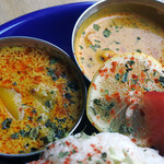 農珈屋 - 3種盛りカリー1450円税込