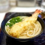 うどん 丸香 - かけに海老天