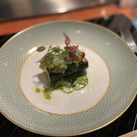 横浜うかい亭 - サザエとズッキーニのソテー