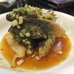 cinnabar 辰砂 - 揚げピータンの油淋ソース