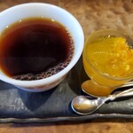 旬菜＆カフェ - デザートセット♪オレンジゼリー
