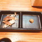 名古屋ちゃんぽん 時鳥 - ころちゃんぽん薬味
            茗荷と柚子胡椒