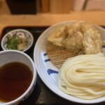 手打ちうどん寺屋  - かしわ天ざるうどん(920円)