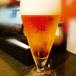 びっくりとんかつ 川 - グラスビール