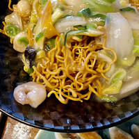 日本料理たつみ - かた焼きそばの麺