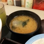 Matsuya - 付属の味噌汁
