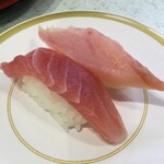かっぱ寿司 - まぐろ二種盛り （まぐろ・びんちょう）