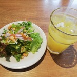 ラ フィーリア デル プレジデンテ - 極上オレンジジュースとサラダ