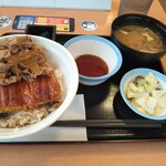 松屋 - うなぎコンボ牛めし990円税込ですって〜♪