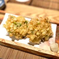ひろ寿 - とうもろこしと枝豆のかき揚げ