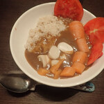 菜道 - トマト、蒸したにんじん＆えりんぎを追加