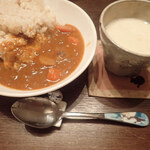 菜道 - このときは蒸したにんじんとじゃがいも、糠漬けマッシュルームを追加