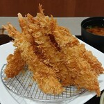 とんきち - 海老ふりゃーマウンテン定食☆
