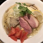 鴨出汁中華蕎麦 麺屋yoshiki - 鴨とトリュフのクリーミー冷やし和えつけそば