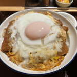 銀座 梅林 - カツ丼 半熟玉子トッピング