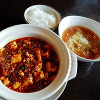 中国料理 豪華 - 麻婆豆腐&汁そば&ご飯
