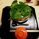 道人 - 七夕にちなんで梶の葉でスタート。ご一緒様がお面にしている。出禁注意(笑)