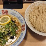 煮干そば 流。 - 檸檬つけそば ¥930＋中盛り ¥50