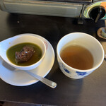 かしき屋福茂千 - デザート　抹茶水羊羹