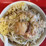 ラーメン二郎 - 小ラーメン+しょうが　全マシ
