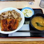 松屋 - うなぎコンボ牛めし