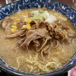 レストラン 風車 - ひまわりポーク肉ラーメン