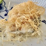 ラ･マンチーナ - 鮎のカダイフ揚げトウモロコシソース1,250円