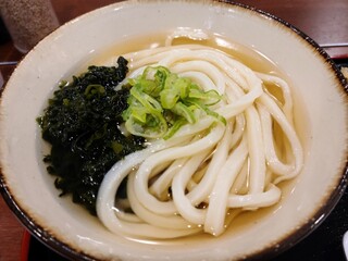 Udon Tengoku Menten - 麺は悪くないです。ワカメにもう少しコストをかけていただけると、嬉しさアップします