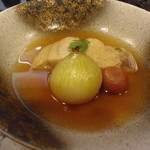 和匠よし乃 - 2012.10.25　シオ（カンパチ若魚）玉葱。梅