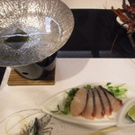 和匠よし乃 - 2012.10.25　シオ（カンパチ若魚）しゃぶしゃぶ