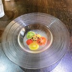 上野幌キッチン60 - トマトの冷製ジュレとウニ