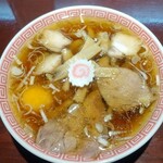 中華そば えもと - 月見中華そば（手打ち麺）