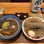 中華蕎麦 沙羅善 - 濃厚豚骨魚介つけめん（特） + 半熟味玉 -極- + 而今 特別純米 火入れ