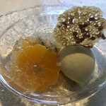 フランス料理 ル・クール - 生姜風味のみかんのマリネ他(2020/11撮影)