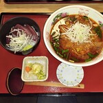 まんまる亭 - 勝浦タンタンメン＋カツオ丼