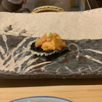 天ぷら 小泉 - 海苔とウニ