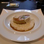 ガストロノミー ジョエル・ロブション - フォアグラ プランチャで焼き、パルメザンチーズのリゾットと共に