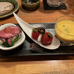 きんぼし - 季節の3点盛り（コース内）評価＝◎