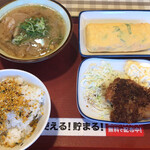 生駒西白庭台食堂 - 料理写真:ご飯 ¥170- 玉子焼 ¥200- アジフライ ¥110- 豚汁 ¥180- 合計 ¥660- （2021/07/20)