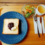 つばさカフェ - あんバタートーストモーニング