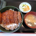 Kuchinashitei - ソースカツ丼ランチ \780 サラダ・ドリンク付き