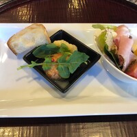 隠れ里車屋 - オードブル２品盛り合わせ