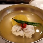 馬車道 大かわ - 鱧と茄子