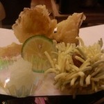 松茸山荘本館 - 松茸の天ぷら